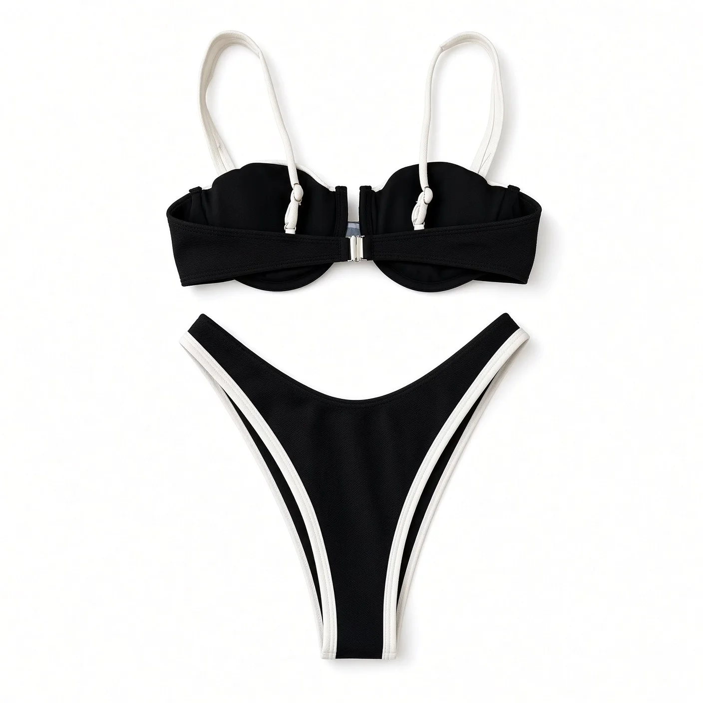 POSITANO Contrast Bandeau Bikini, second view